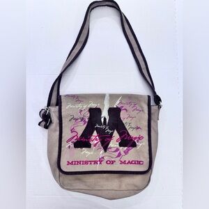 Harry Potter Ministry of Magic Canvas Messenger Bag Epic Universe Wizard